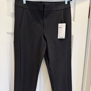 ATHLETA BLACK STELLAR CROP TROUSER SIZE 14 T NWT